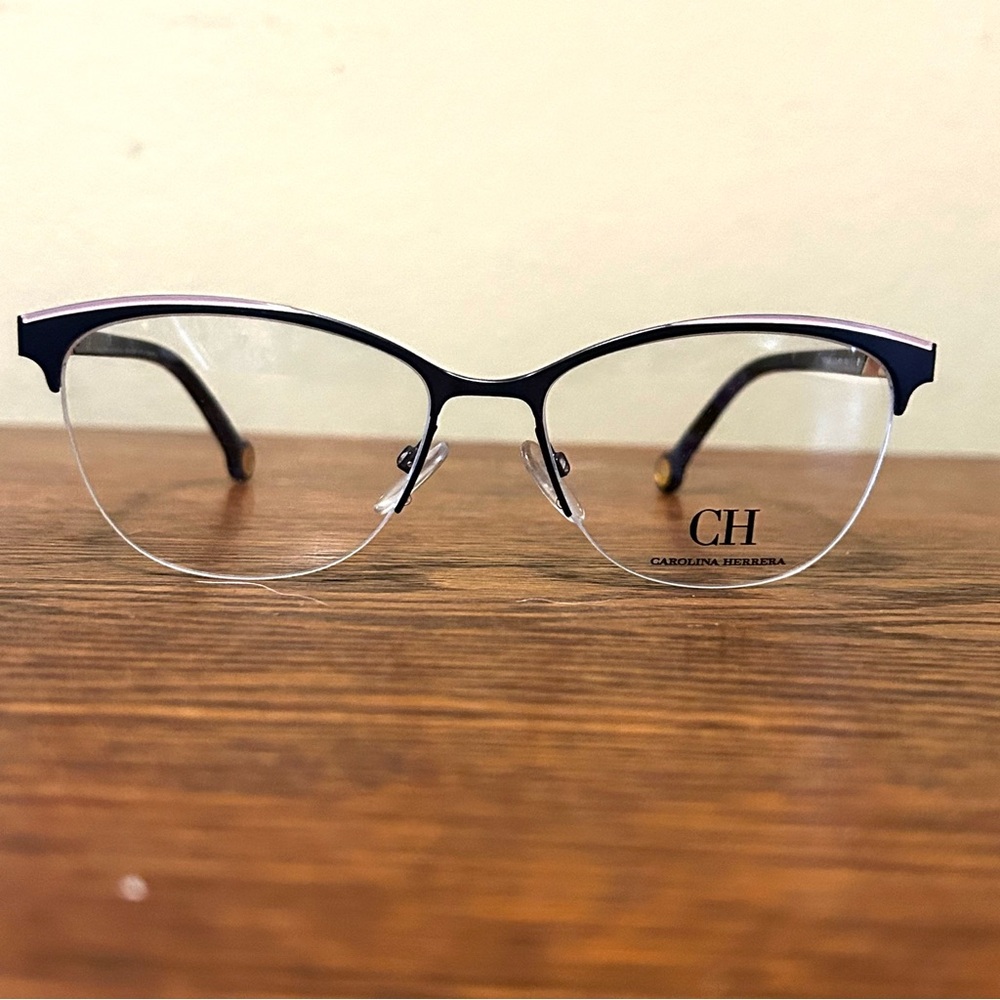 Carolina Herrera Marbled Blue Frames VHE 123K